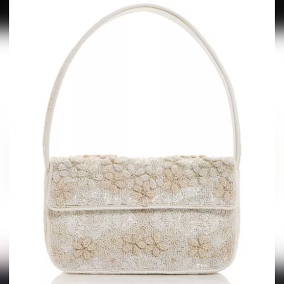 STAUD Handbags - STAUD Tommy Beaded Bag Garden Party